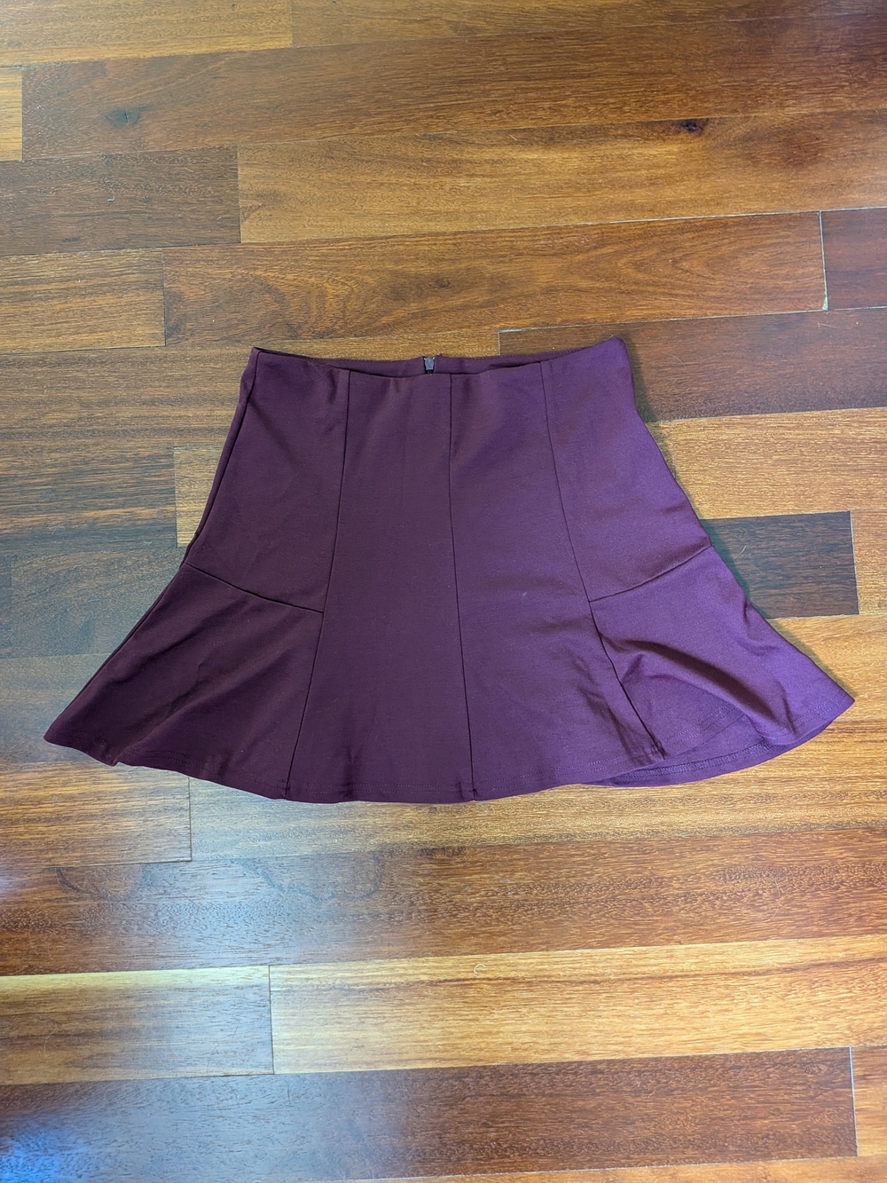 Ambiance Burgundy Circle Skater Skirt